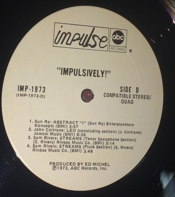 Various : Impulsively! (2xLP, Comp, Quad)