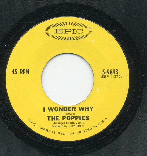 The Poppies (3) : Lullaby Of Love (7", Styrene)