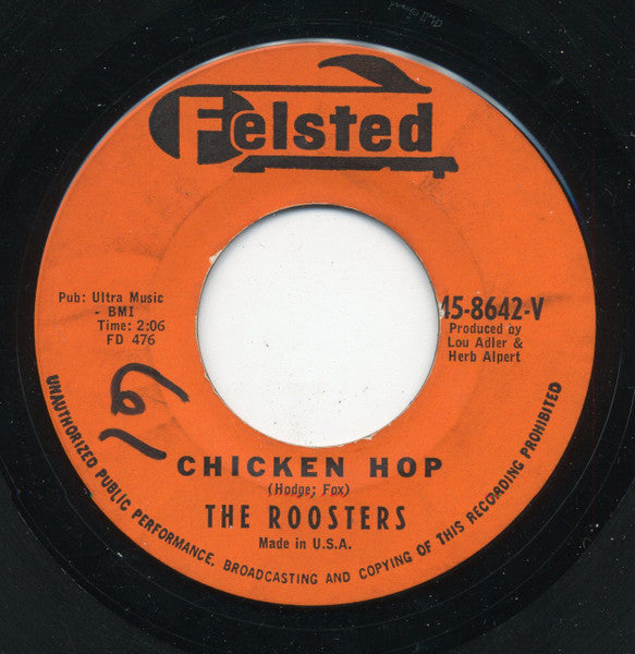 The Roosters : Fun House / Chicken Hop (7")