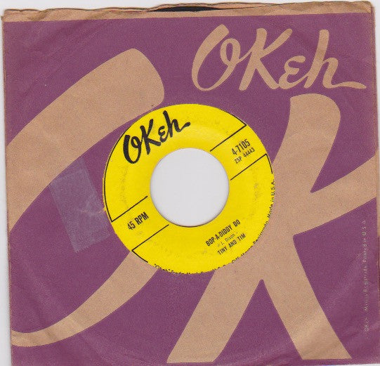 Tiny & Tim : Love At First Sight / Bop-A-Diddy Do (7", Styrene)