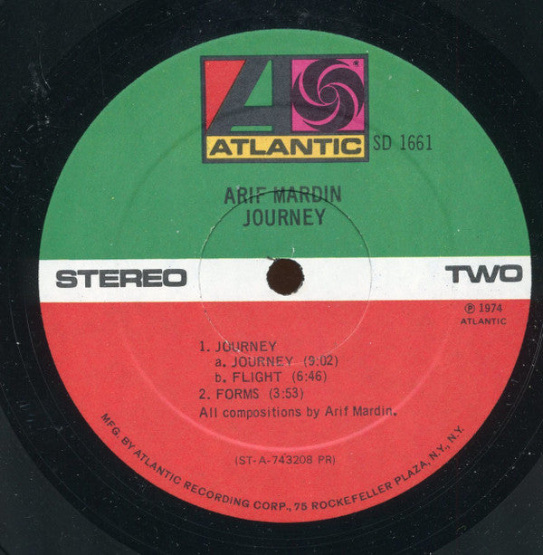 Arif Mardin : Journey (LP, Album, PR)