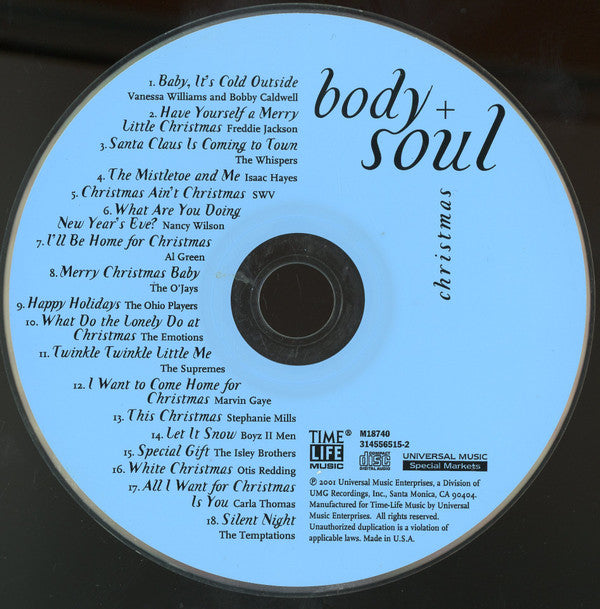Various : Body + Soul - Christmas (CD, Comp)