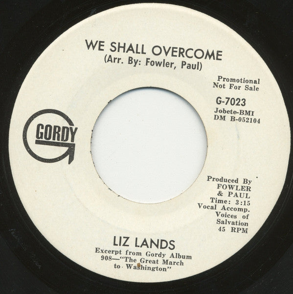 Dr. Martin Luther King, Jr. / Liz Lands And The Voices Of Salvation : I Have A Dream / We Shall Overcome (7", Single, Promo)