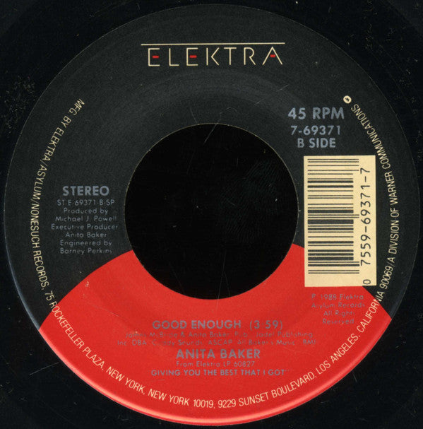 Anita Baker : Giving You The Best That I Got (7", Single, Spe)