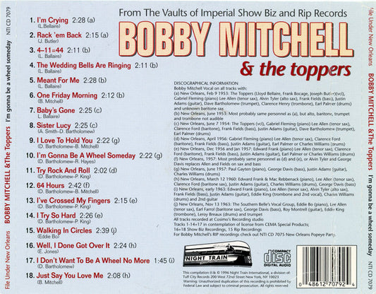 Bobby Mitchell (2) : I'm Gonna Be A Wheel Someday (CD, Comp)