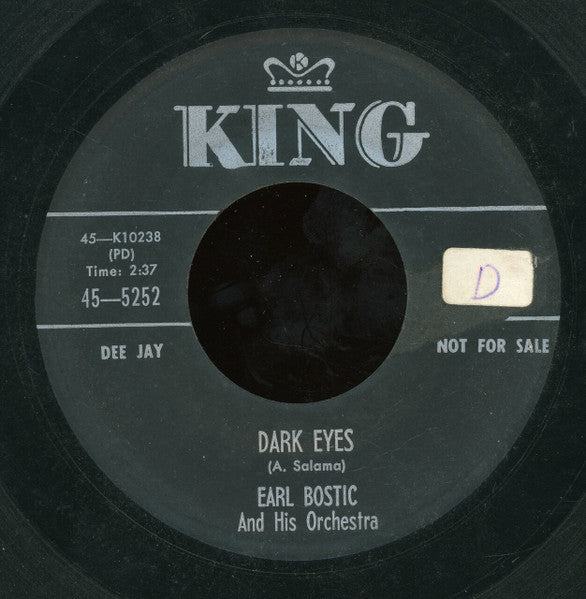 Earl Bostic And His Orchestra : White Horse / Dark Eyes (7", Promo)