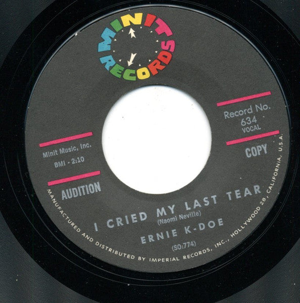 Ernie K-Doe : A Certain Girl (7", Promo, Styrene, Mon)