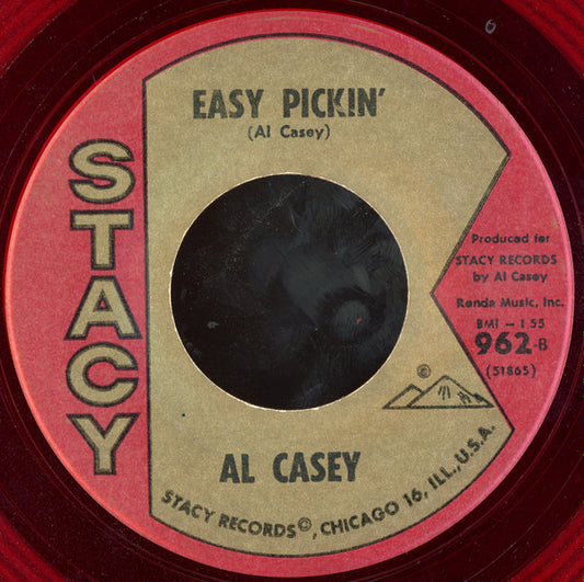 Al Casey (2) With The K-C-Ettes : Surfin' Hootenanny / Easy Pickin' (7", Single, Red)