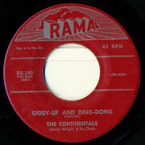 The Continentals (12) : You're An Angel / Giddy-Up And Ding-Dong (7", Red)