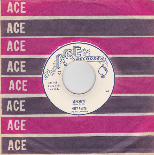 Huey "Piano" Smith & His Clowns : Genevieve / Would You Believe It (I Have A Cold) (7")