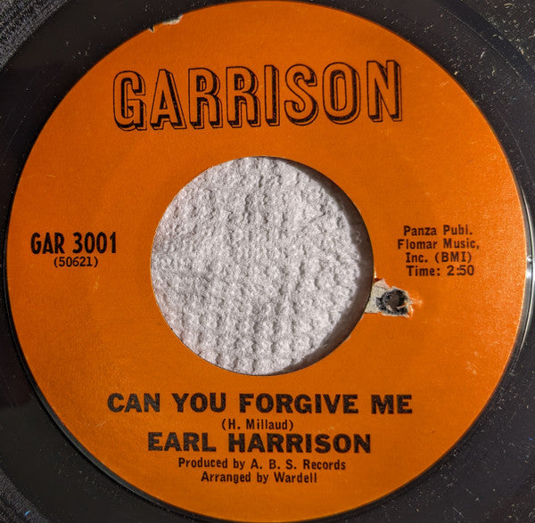 Earl Harrison : Humphrey Stomp (7", Single, Styrene)