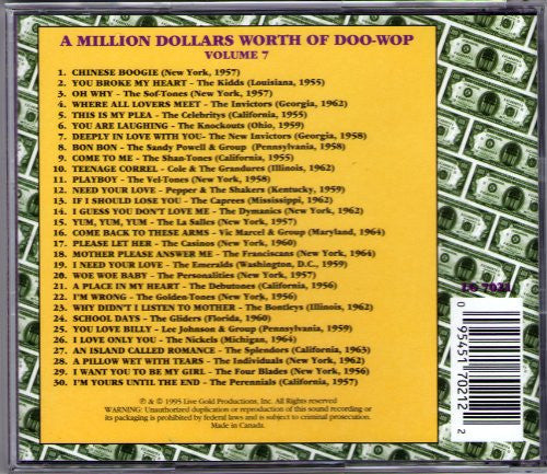 Various : A Million Dollars Worth Of Doo-Wop, Volume 7 (CD, Comp)