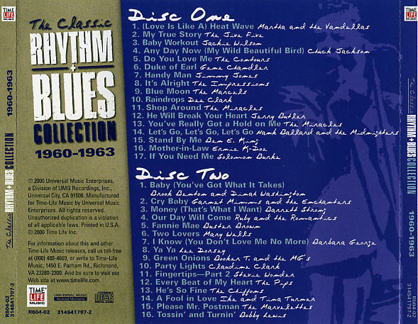 Various : The Classic Rhythm + Blues Collection 1960-1963 (2xCD, Comp)
