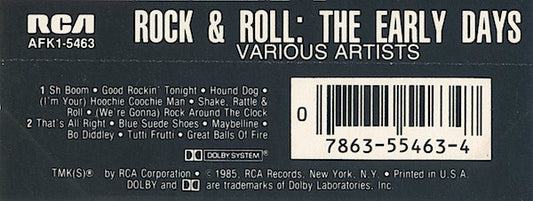 Various : Rock And Roll: The Early Days (Cass, Comp)