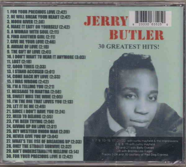 Jerry Butler : 30 Greatest Hits (CDr, Comp)