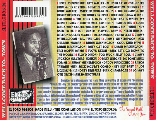 Various : Welcome Back To... Town (CD, Comp)