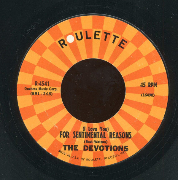 The Devotions : Rip Van Winkle (7", Single, Styrene)