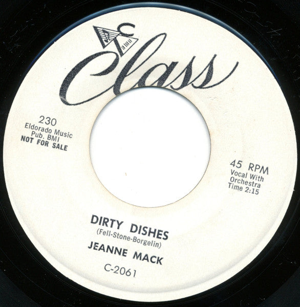 Jeani Mack : Jimmy / Dirty Dishes (7", Promo)