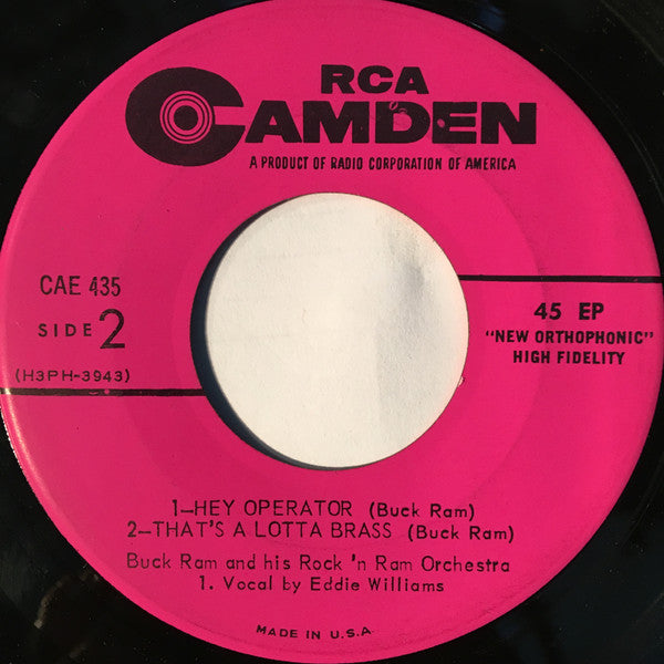Buck Ram : Rock 'n Ram (7", EP)