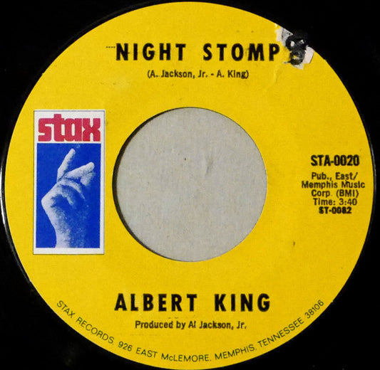 Albert King : Blues Power / Night Stomp (7", Single, Mono, Styrene)