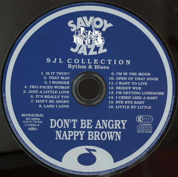 Nappy Brown : Don't Be Angry! (CD, Comp)