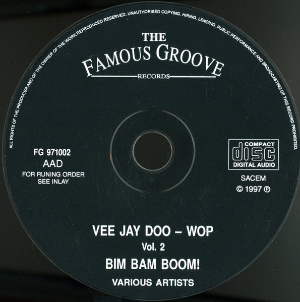 Various : Vee Jay Doo Wop Volume 2 (CD, Comp)