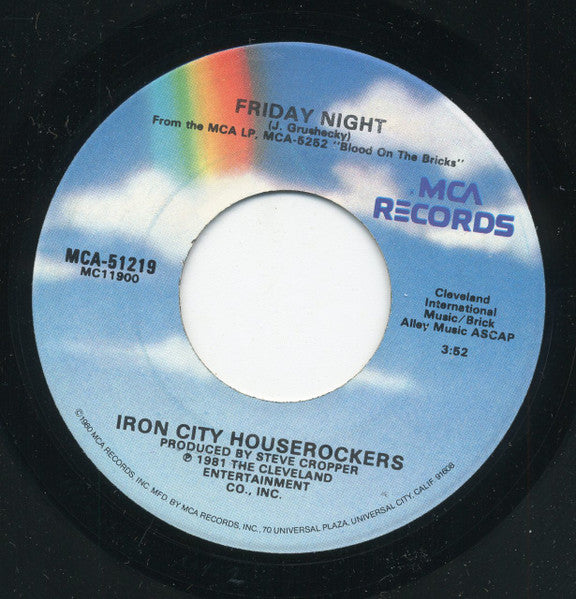 Iron City Houserockers : Friday Night / No Easy Way Out (7", Single)