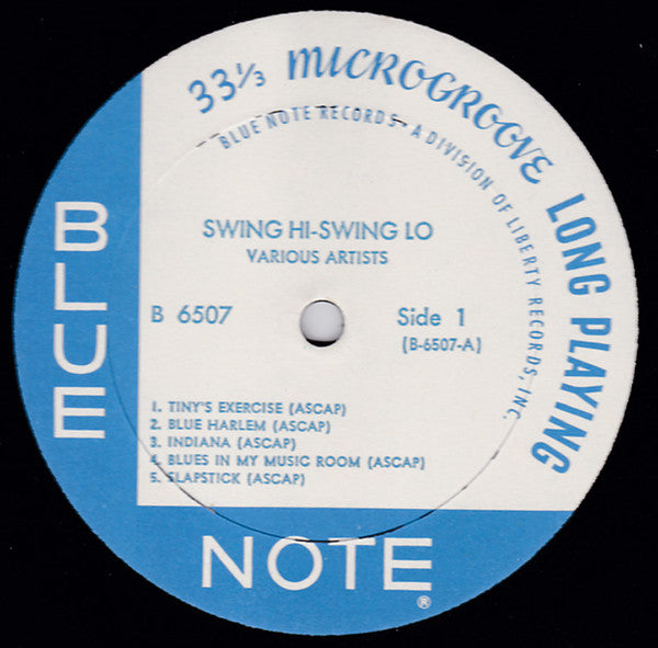 Ike Quebec / Jimmy Hamilton / John Hardee / Benny Morton : Swing Hi - Swing Lo (LP, Comp)
