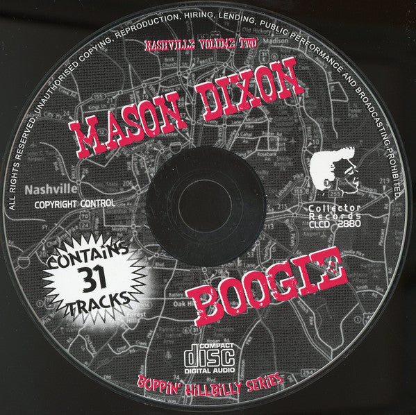 Various : Mason Dixon Boogie - Nashville Volume Two (CD, Comp)