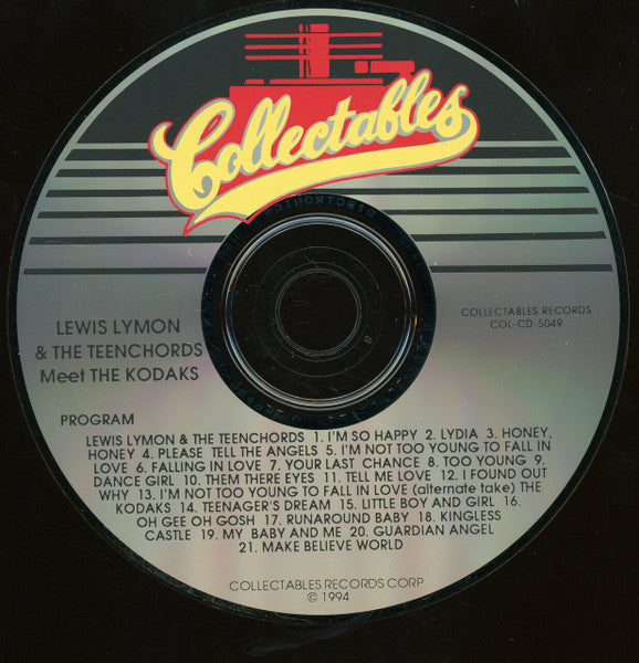 Lewis Lymon & The Teenchords, The Kodaks : Lewis Lymon & The Teenchords Meet The Kodaks (CD, Comp, RE)