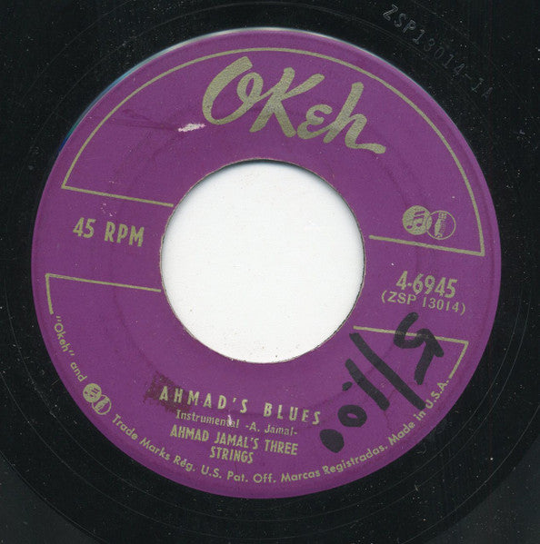 The Three Strings : Will You Still Be Mine / Ahmad's Blues (7", Single)