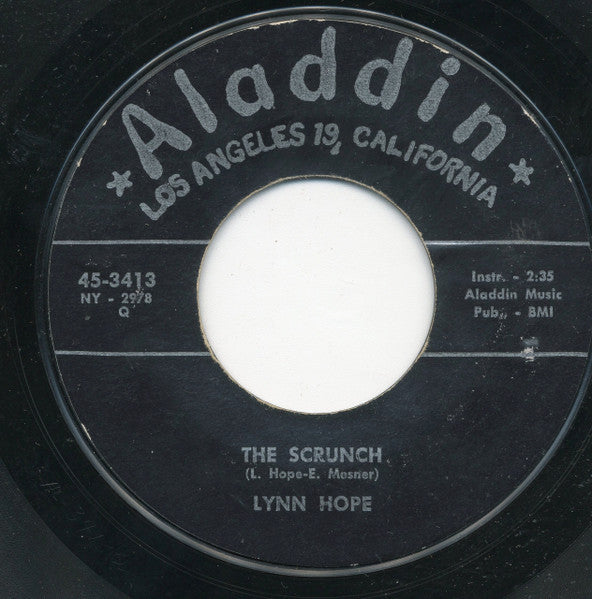 Lynn Hope : Temptation / The Scrunch (7", Single, Styrene)