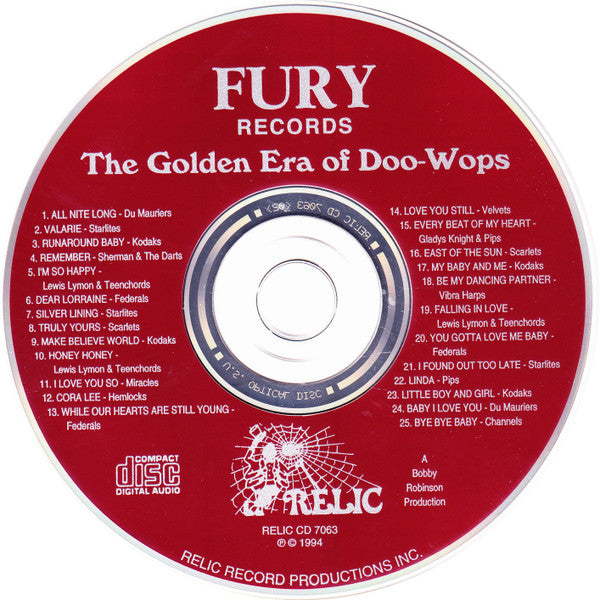 Various : The Golden Era Of Doowops: The Groups Of Fury Records, Pt. 1 (CD, Comp)