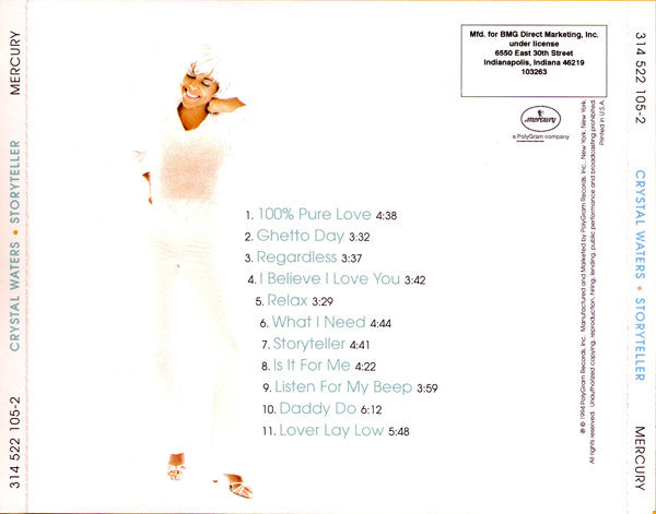 Crystal Waters : Storyteller (CD, Album, Club, BMG)