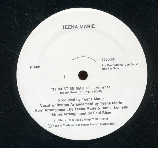 High Inergy / Teena Marie : Don't Park Your Loving / It Must Be Magic (12", Promo)