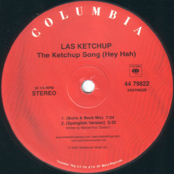 Las Ketchup : The Ketchup Song (Hey Hah) (12")