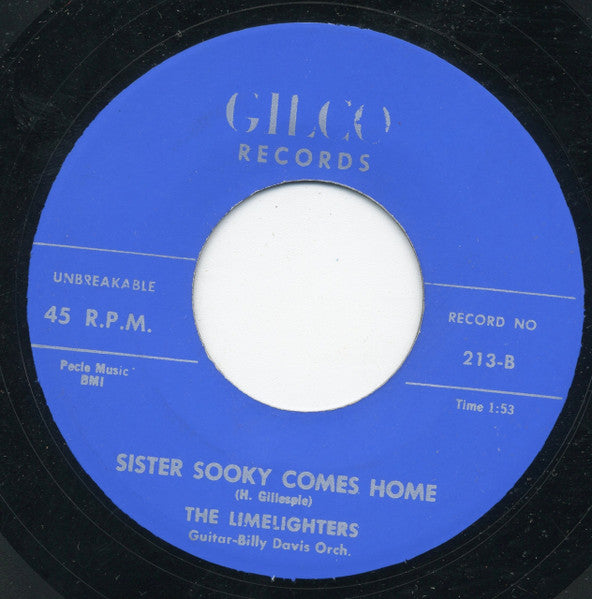 The Limelighters (2) : This Lonely Boy / Sister Sooky Comes Home (7", Single, RE)