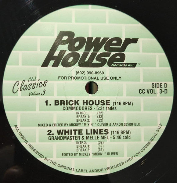 Various : Club Classics Volume 3 (2x12", Comp, Promo)
