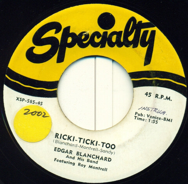 Edgar Blanchard And His Band : Mr. Bumps / Ricki-Ticki-Too (7", Single)