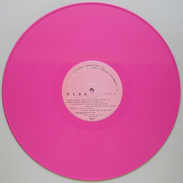 Reba McEntire : You Keep Me Hangin' On (Extended Mix) (12", Ltd, Num, Col)