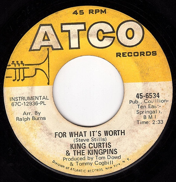 King Curtis & The Kingpins : Cook-Out / For What It's Worth (7", Single, PL)