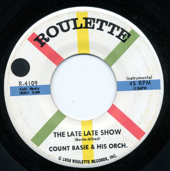 Count Basie Orchestra : The M Squad Theme / The Late Late Show (7", Single)