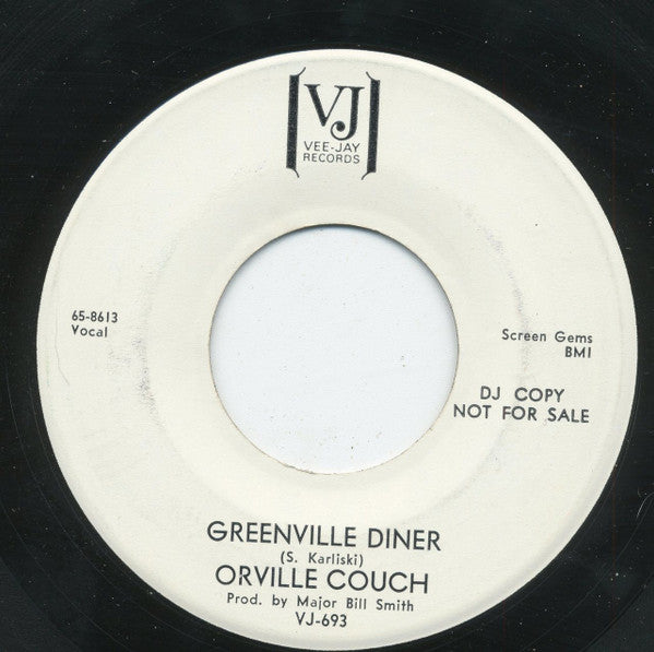 Orville Couch : Big Daddy Of The Bayou / Greenville Diner (7", Single, Promo)