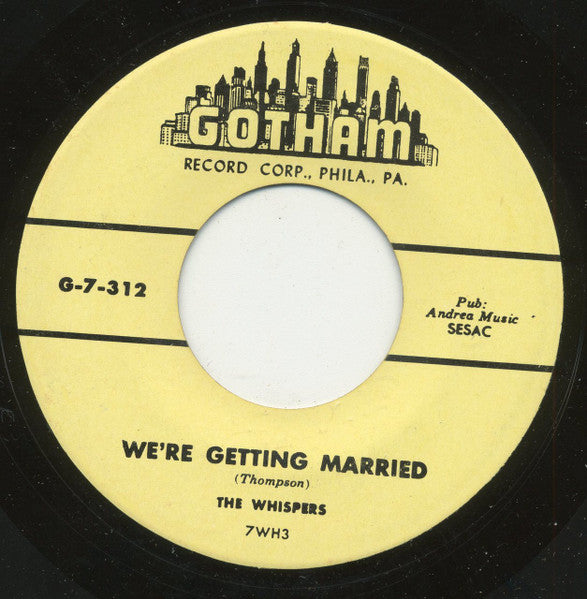 The Whispers (4) : Are You Sorry? (7", Single, RE)