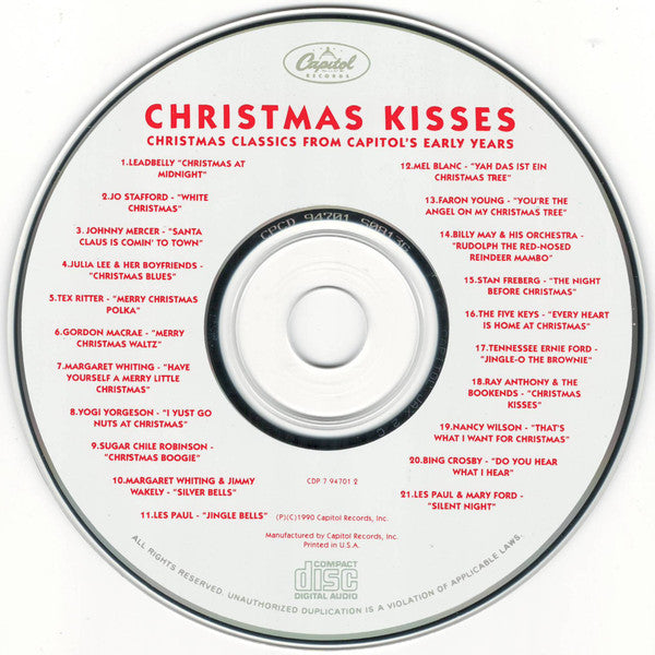 Various : Christmas Kisses: Christmas Classics From Capitol's Early Years (CD, Comp)