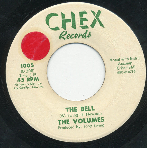 The Volumes : Come Back Into My Heart / The Bell (7", Single)