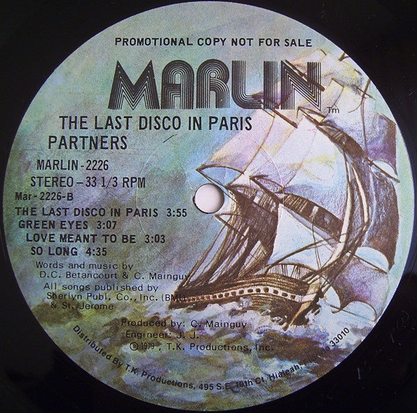 Partners : The Last Disco In Paris (LP, Album, Promo)