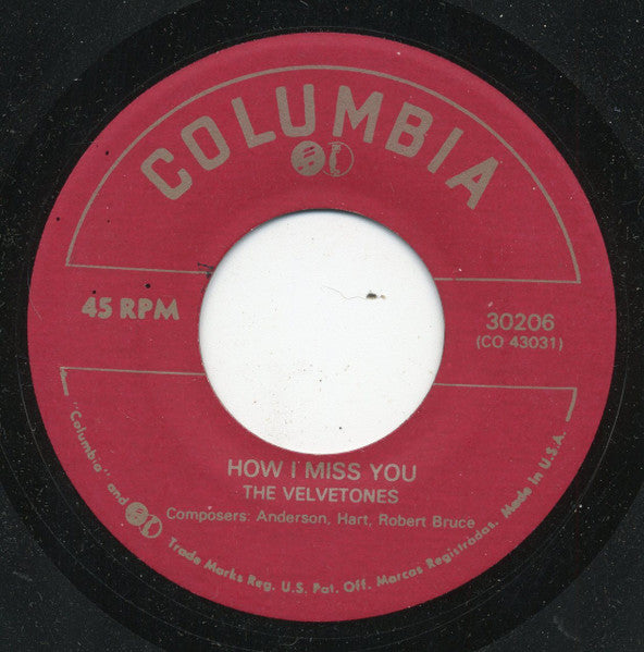 The Velvetones (13) : Hole In My Pocket (7", RE)