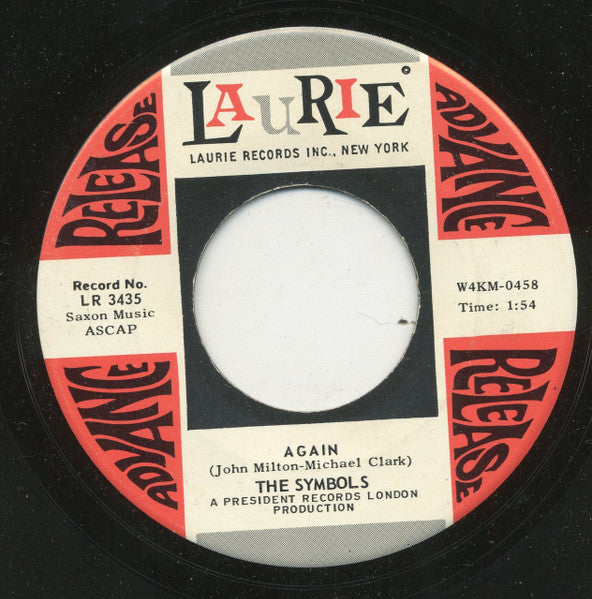 The Symbols : The Best Part Of Breaking Up / Again (7", Single, Promo)