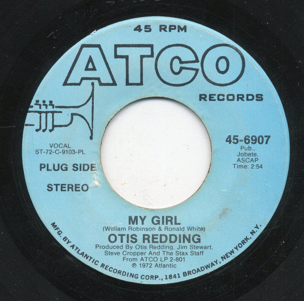 Otis Redding : My Girl (7", Mono, Promo, PL )